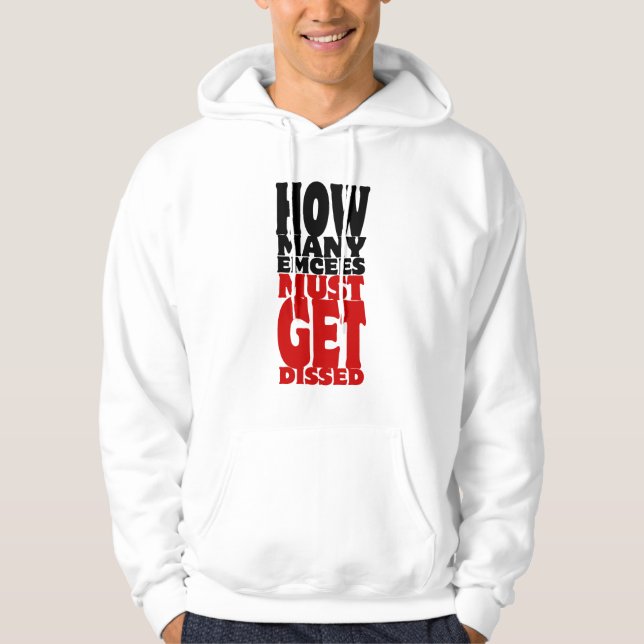 Hur många e-postmeddelanden måste diskuteras hoodie (Framsida)