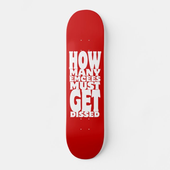 Hur många e-postmeddelanden måste diskuteras skateboard bräda 21,5 cm (Framsida)