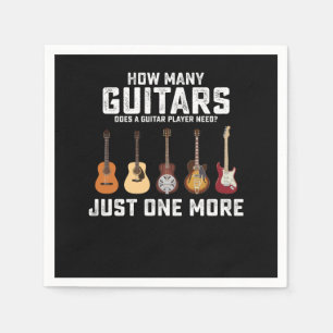 Hur många gitarrer behöver en gitarrspelare Bara e Pappersservett