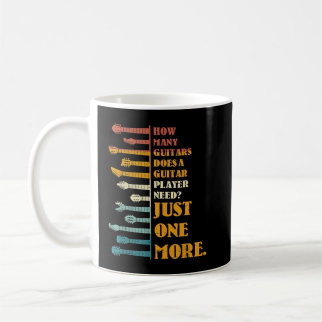 Hur många gitarrer behöver en spelare? kaffemugg (Vänster)