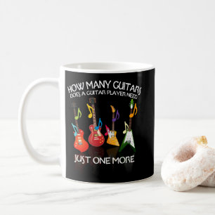 Hur många gitarrer behöver Guitar Player en till Kaffemugg