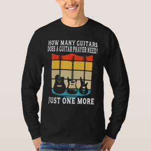 Hur många Guitars För manar Guitar Players Music R T Shirt