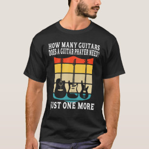 Hur många Guitars För manar Guitar Players Music R T Shirt