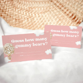 Hur många gummy Bears Baby Shower-spel Tilläggskort