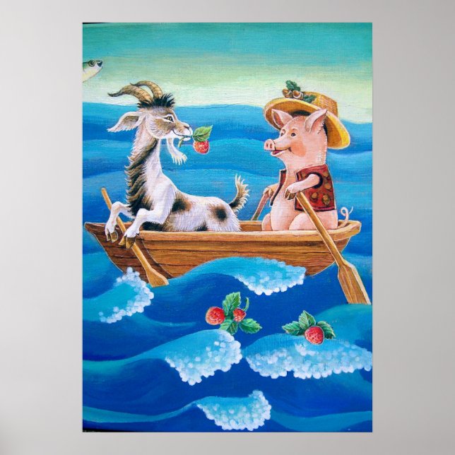 "Hur många jordgubbar odlas i havet?" Poster (Framsidan)