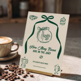 Hur många kaffebönor Baby Shower-spel Inbjudningar