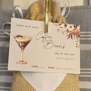 Hur många kaffebönor Espresso Martini Shower Tilläggskort