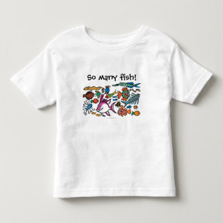Hur många kan den olika fisken dig se? t-shirt
