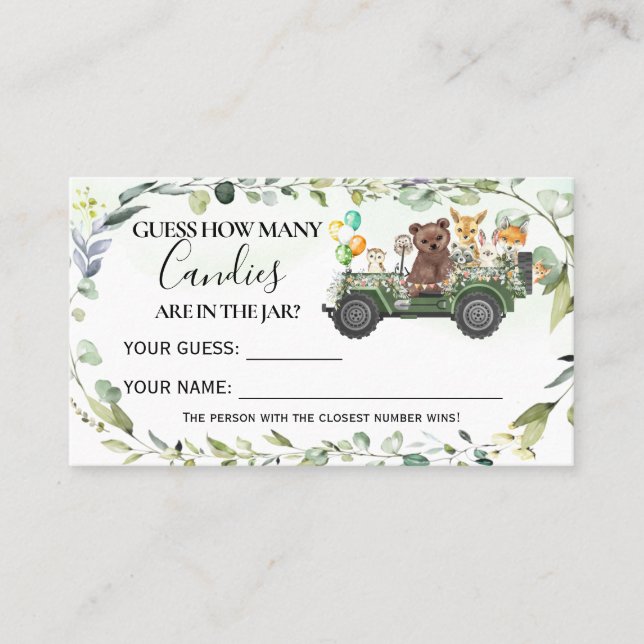 Hur många kanariska babyskor placeringskort (Framsida)