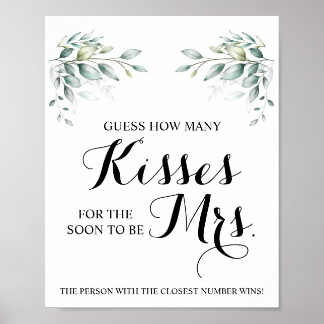Hur många kisser för EucalyptusShower-spelsignatur Poster (Framsidan)