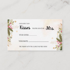 Hur många kisser för Mrs. Julskusslan Game Plac Placeringskort