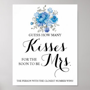 Hur många kisser för mrs Shower-spelsignalen Poster