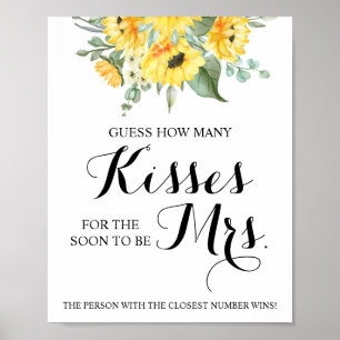 Hur många kisser för solrosspelssignalen poster