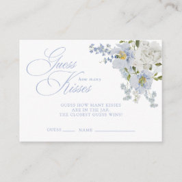 Hur många Kisses Elegant Blue Blommigt Möhippa Tilläggskort