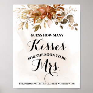 Hur många Kisses för att snart bli mrs Fall Shower Poster