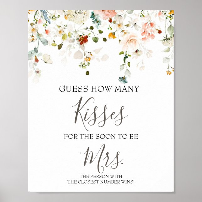 Hur många Kisses för att snart bli mrs Shower Game Poster (Framsidan)