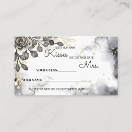 Hur många Kisses för mrs Black Ro Shower Game Placeringskort