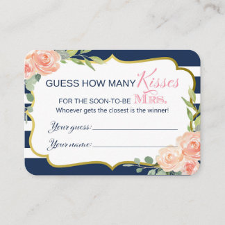 Hur många Kisses Guessing Card Tilläggskort