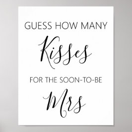 Hur många Kisses-Möhippa-spel Poster