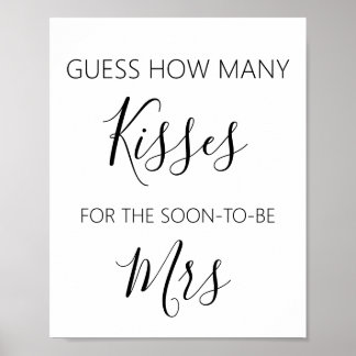 Hur många Kisses-Möhippa-spel Poster
