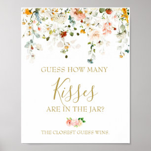 Hur många Kisses-Möhippa-spel Poster