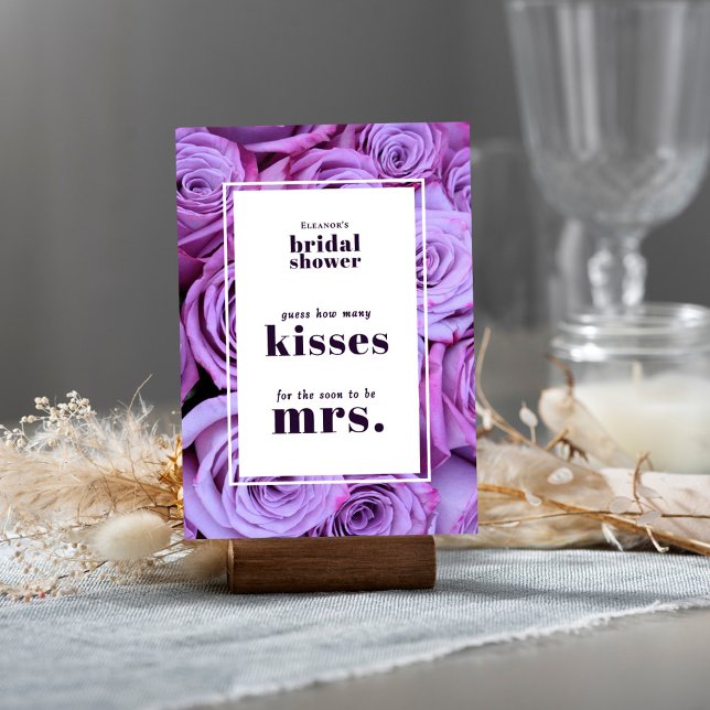 Hur många Kisses Möhippa-spel-tabletakort Inbjudningar (Skapare uppladdad)
