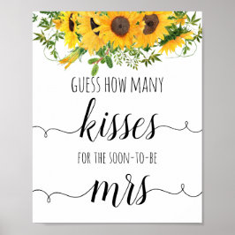 Hur många kisses ser ut för solblommor? poster