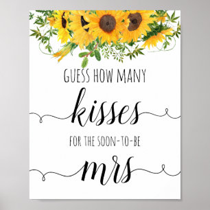 Hur många kisses ser ut för solblommor? poster