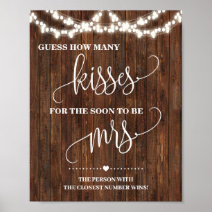 Hur många Kisses ska snart bli Mrs Western Shower? Poster