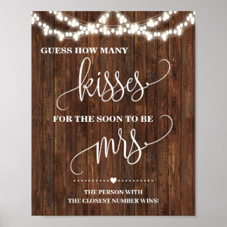 Hur många Kisses ska snart bli Mrs Western Shower? Poster