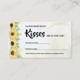 Hur många Kisses Sunblommor-Möhippa-spelkort Placeringskort