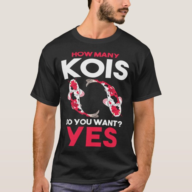 Hur många Kois vill du ha? Pullover Hoodi T Shirt (Framsida)