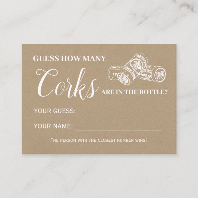 Hur många kork-engelska spansk-duschkort placeringskort (Framsida)