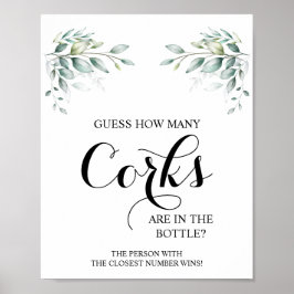 Hur många Kork Eucalyptus-Möhippa-spelskyltar Poster