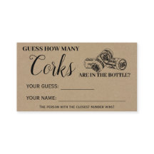 Hur många Kork Möhippa Rustic Game Card