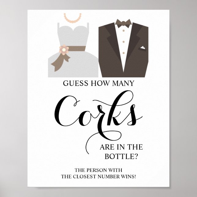 Hur många Kork Möhippa-speltecken Poster (Framsidan)