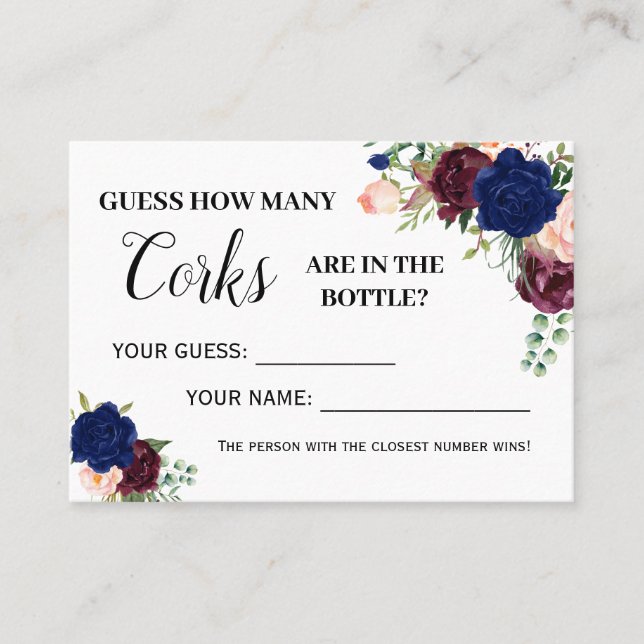 Hur många kork-spel har det engelska spanska dusch placeringskort (Framsida)