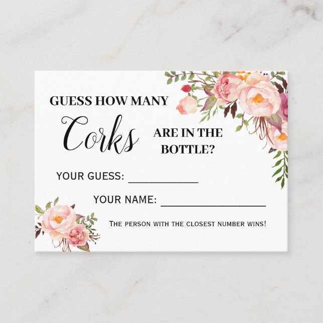 Hur många kork-spel har det engelska spanska dusch placeringskort (Framsida)