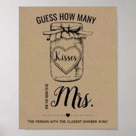 Hur många kyssar för att snart bli mrs duschskylt? poster