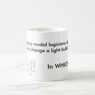 Hur många modal logicians? kaffemugg