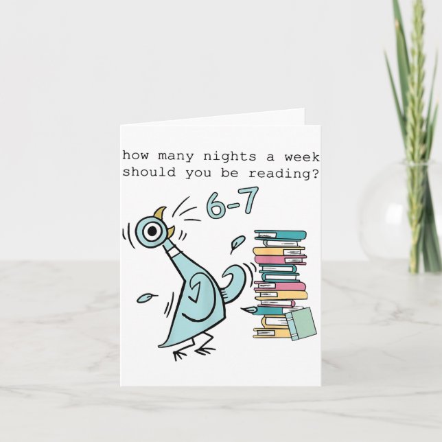 Hur många nätter i veckan bör du läsa 6 7 S Kort (Framsida)