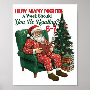 Hur många nätter i veckan ska du läsa 67 Ch Poster