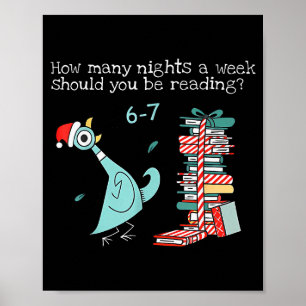 Hur många nätter i veckan ska du läsa 6-7 T Poster