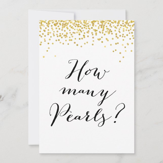 Hur många pärlor finns i Burk 5 x 7-tumssignalen Inbjudningar (Framsida)