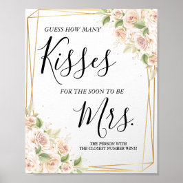 Hur många pussar till snart fru bruddusj spel poster