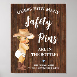 Hur många skyltar över Stift Game Cowboy Baby Show