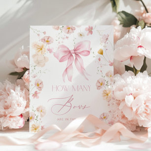 Hur många slingor Rosa rosa baby shower floral Poster