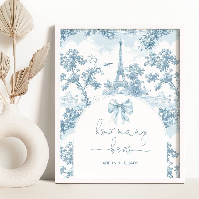 Hur många slingor Toile de Jouy Paris franskt spel Poster (Skapare uppladdad)