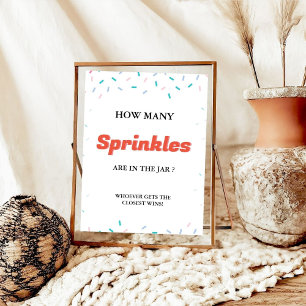 Hur många SPrinkles i Burk babybilderspelet Poster