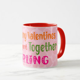 Hur många Valentineser; Romantisk offert Mugg